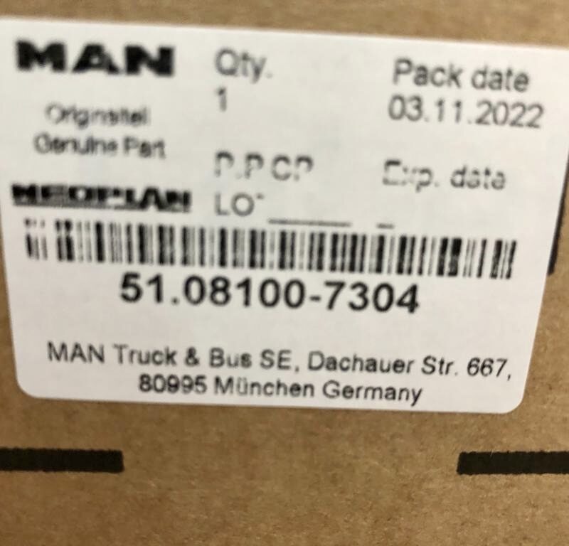 EGR camion man 51081007304